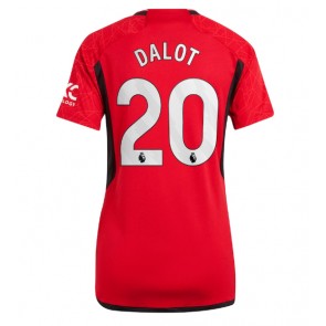 Manchester United Diogo Dalot #20 Hemmatröja Dam 2023-24 Kortärmad